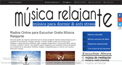 Desktop Screenshot of musicarelajante.es