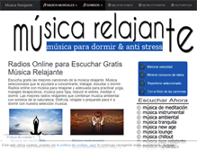 Tablet Screenshot of musicarelajante.es